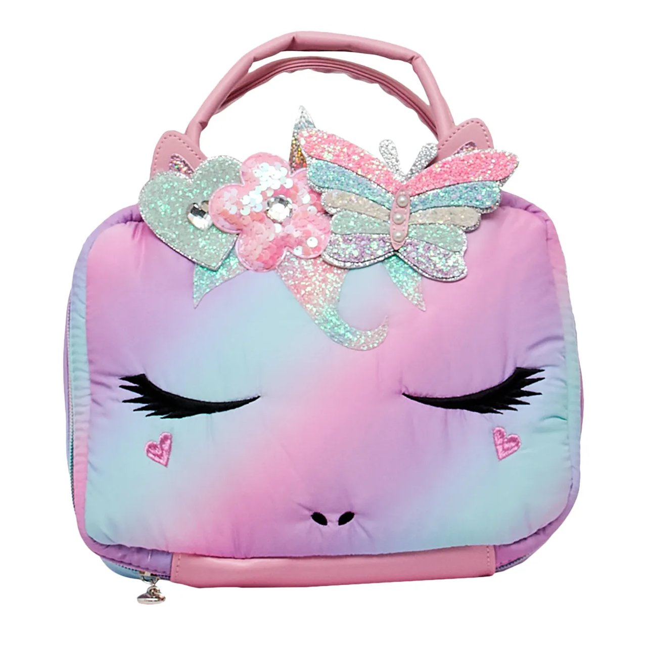 Kids' Bella Hearts Daisy Butterfly Glitter Lunch Bag