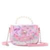 Hearts Clear Pearl Handle Confetti Crossbody BUBBLEGUM view