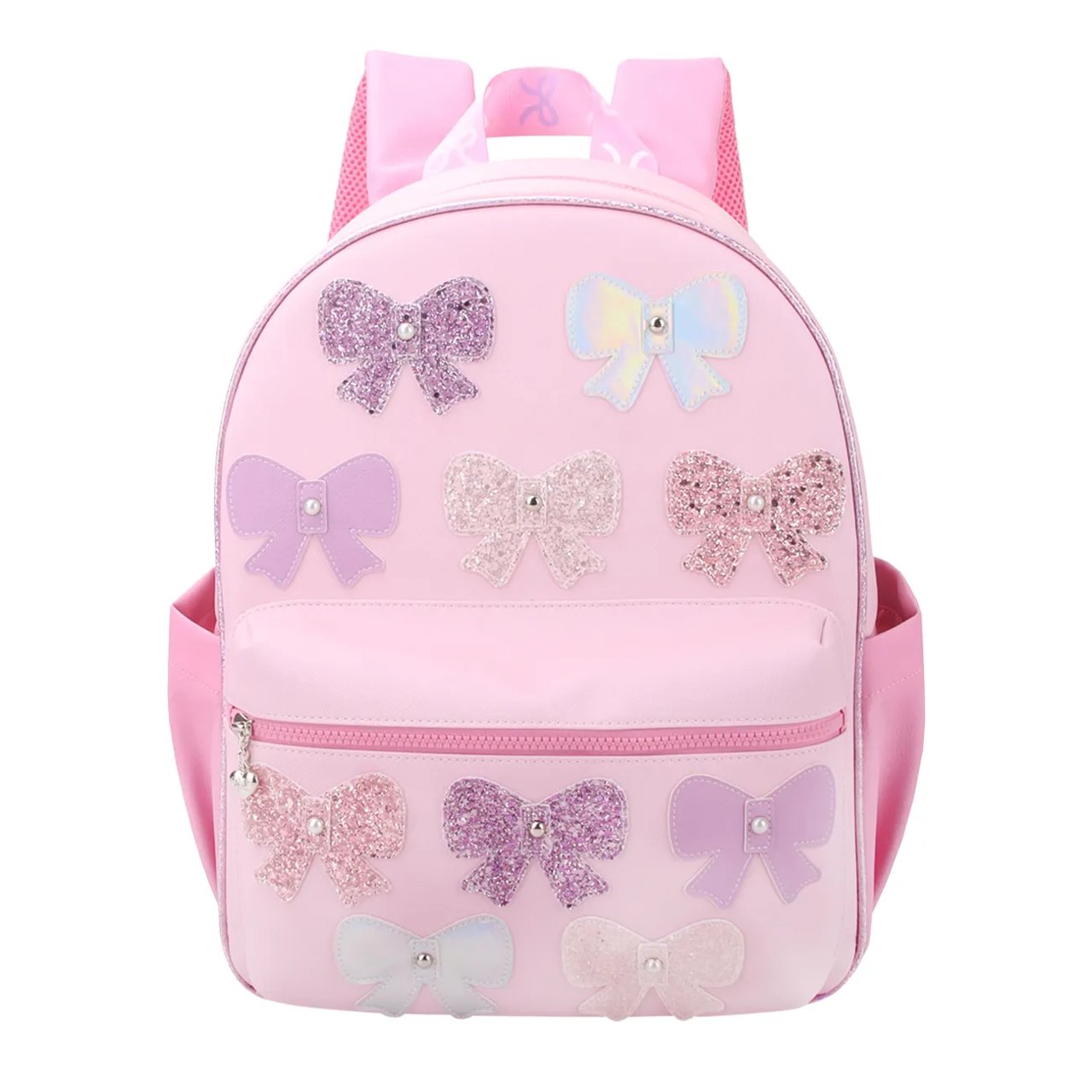 Girls' Bow Applique Large Backpack