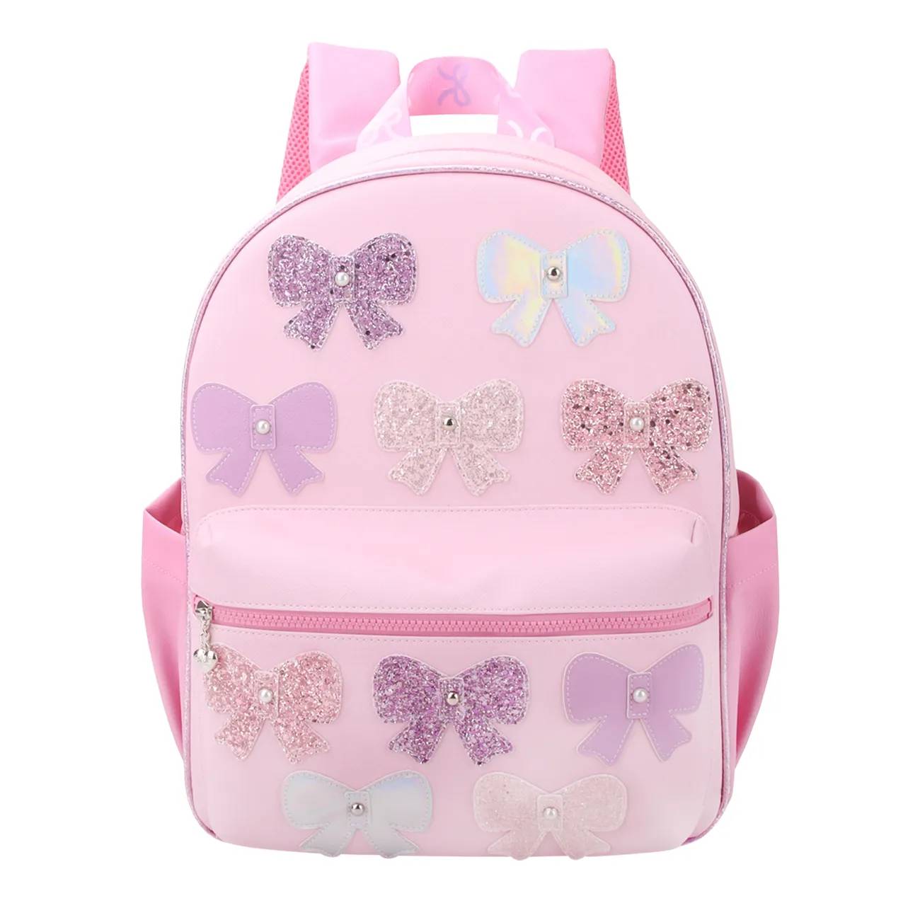 OMG Accessories Girls' Bow Applique Large Backpack
