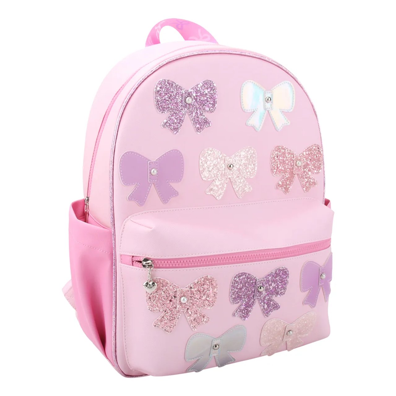 Girls' Bow Applique Large Backpack