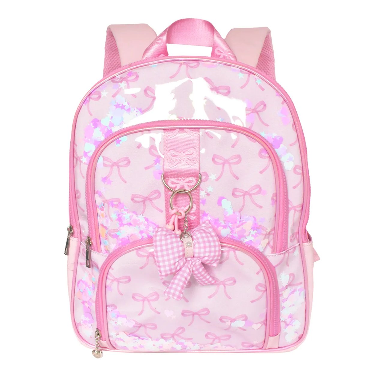 Girls' Bow Applique Large Backpack