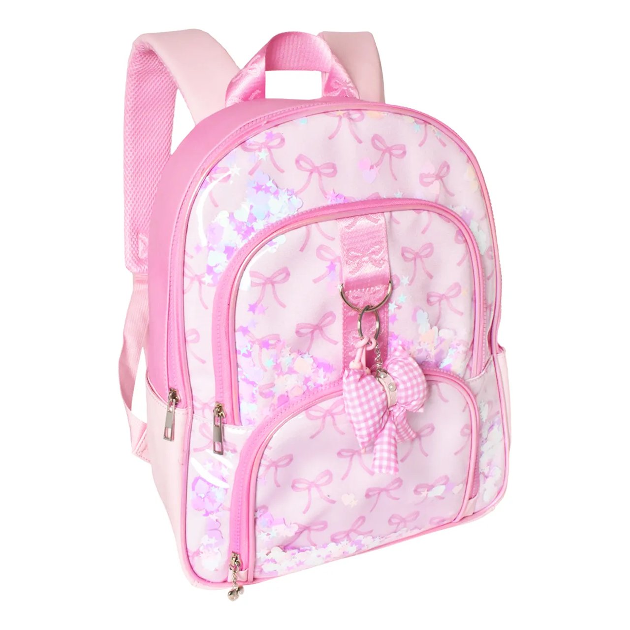 Girls' Bow Applique Large Backpack