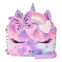Kids' Miss Gwen Unicorn Plush Crossbody Bag Orchid view