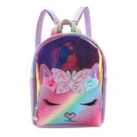 Kids' Bella Clear Rainbow Crown Mini Backpack Orchid view