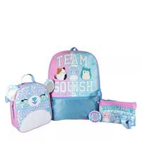 Kids' Squishmallows Backpack & Lunch Box 5pc Set MULTI-COLOUR view