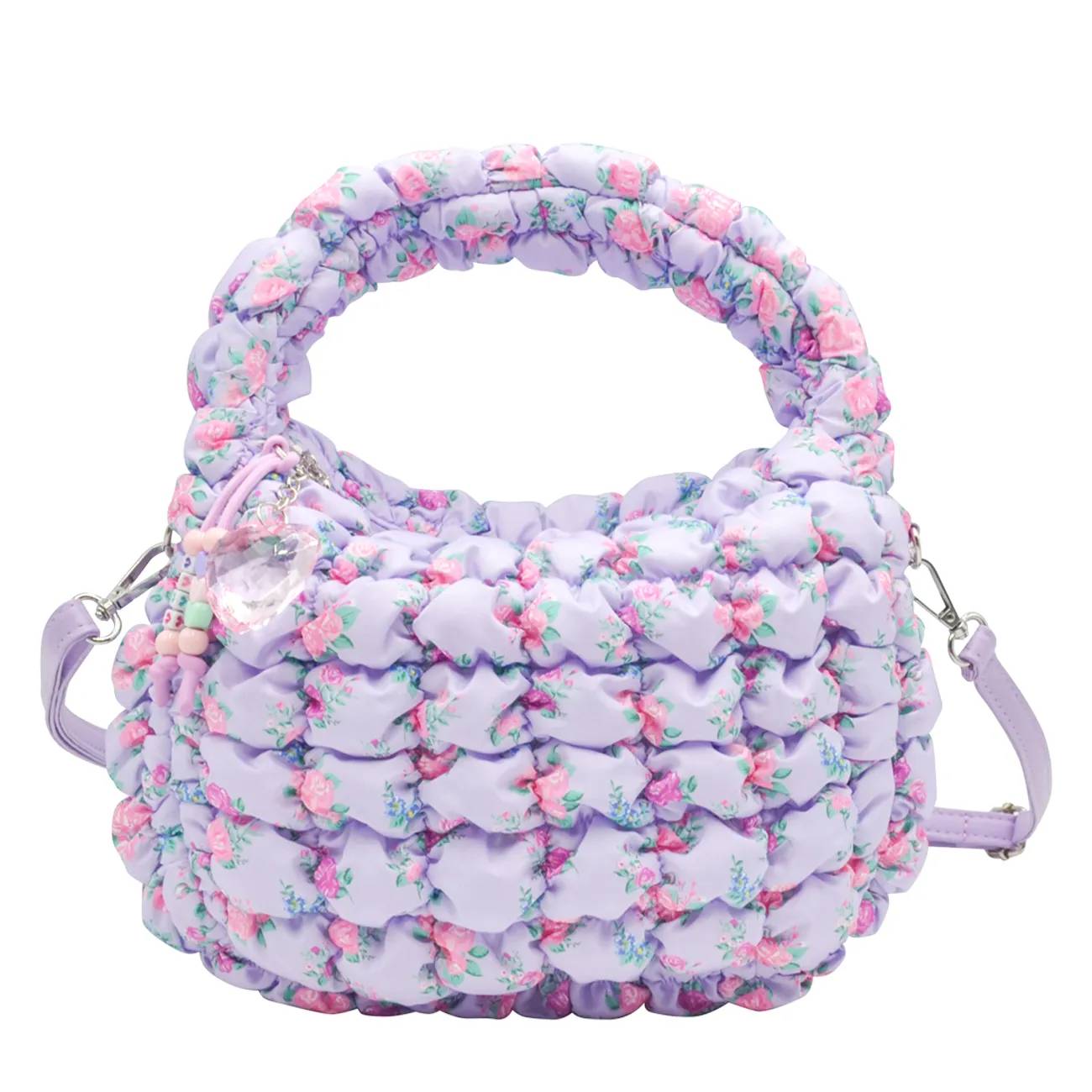 OMG Accessories Kids' Floral Scrunch Crossbody