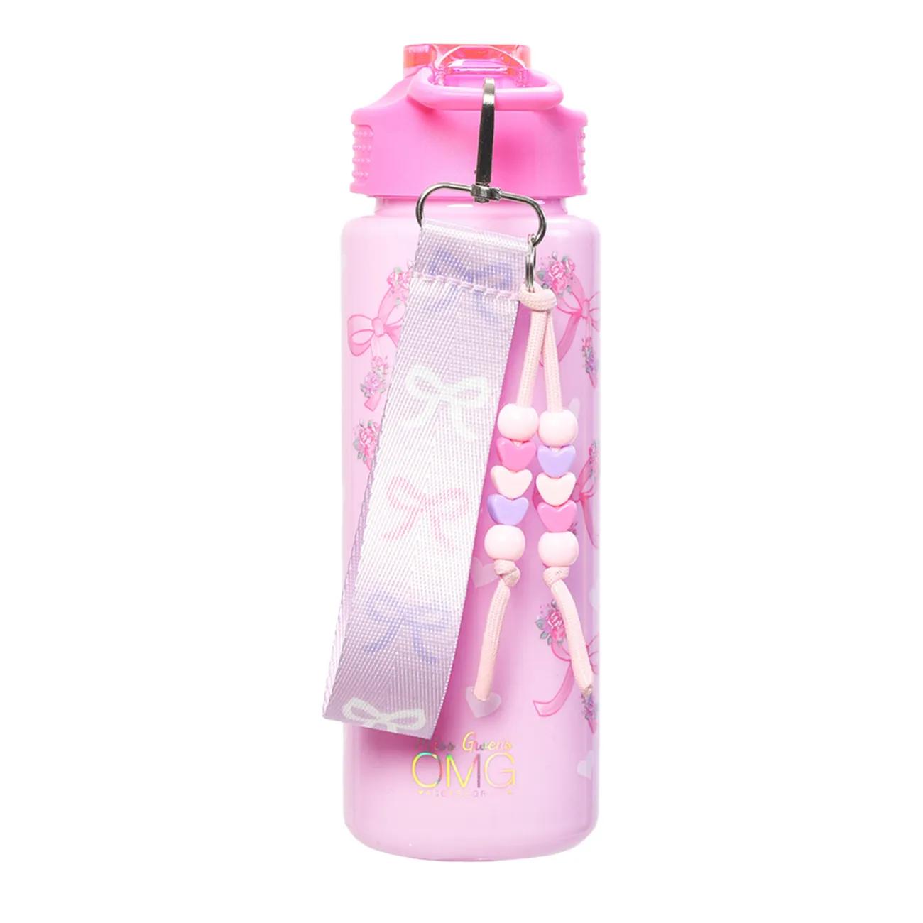 Kids' Bow Water Bottle With Wristlet