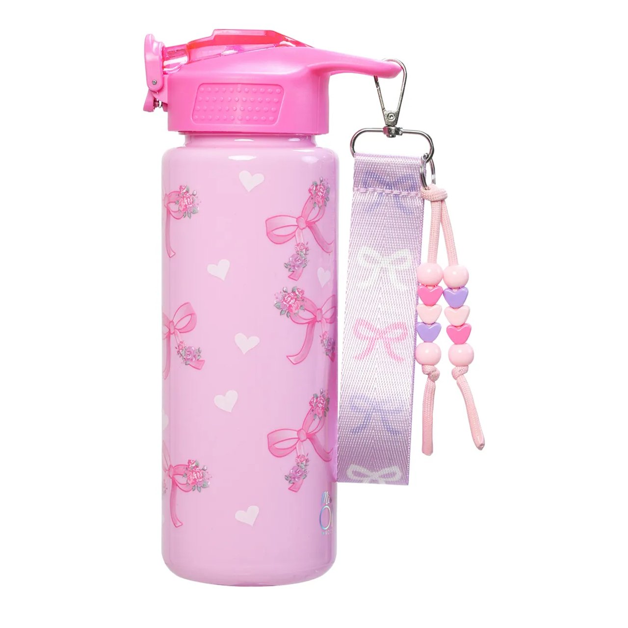 Kids' Bow Water Bottle With Wristlet