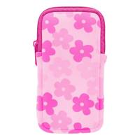 Women's Double Eye Glass Case FLOWER PINK view