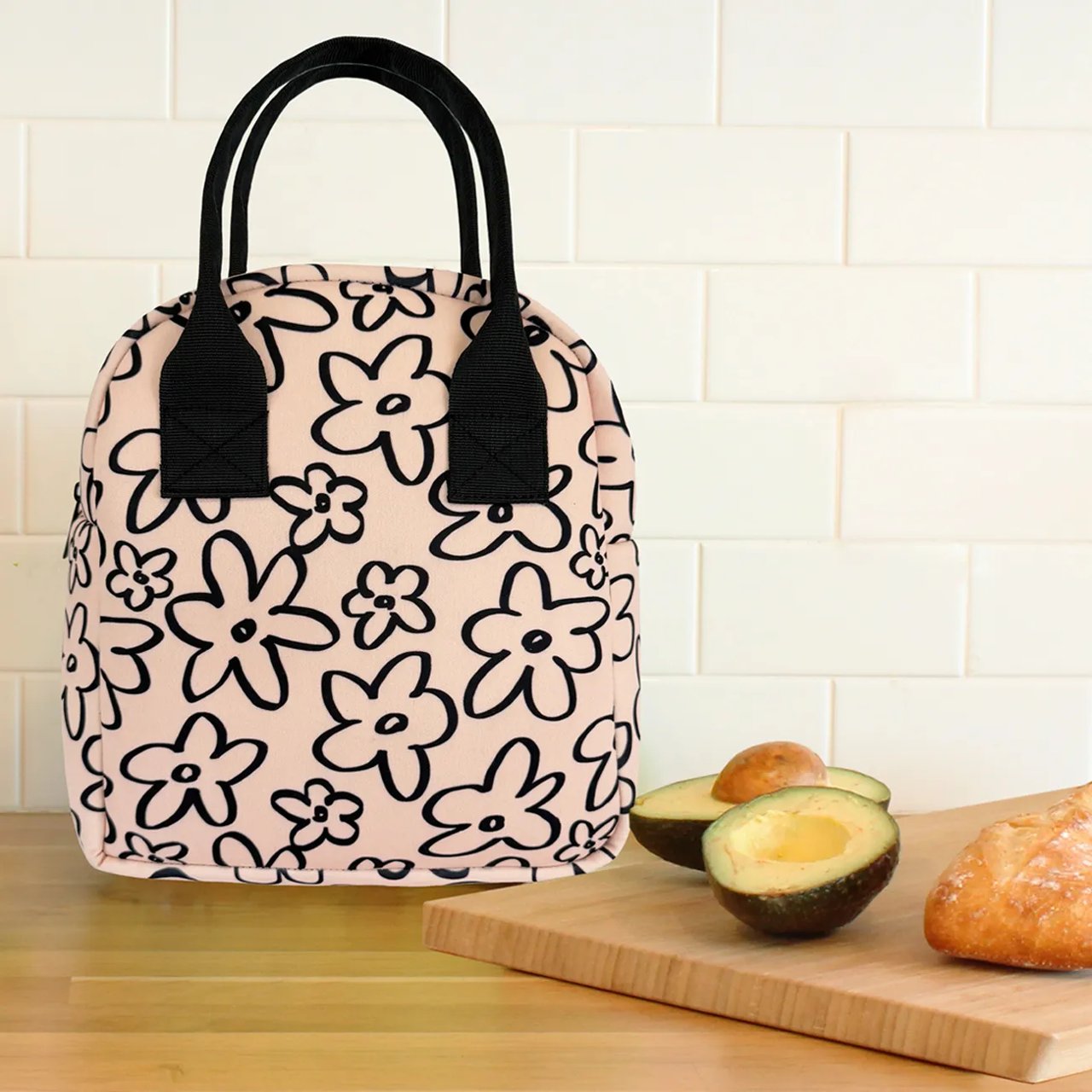 Women's Minimal Floral Foodie Tote