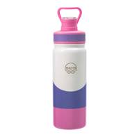 Tri-Colour Flow 22oz Water Bottle White/Purple/Pink view