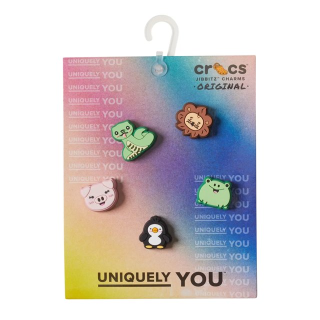 Cartoon Animal Friends Jibbitz Charms - 5 Pack