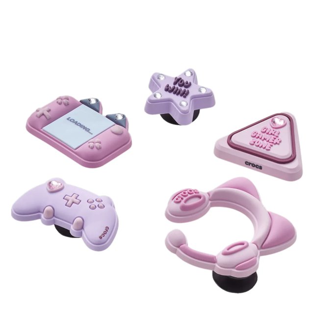 Gamer Girl Jibbitz Charms - 5 Pack
