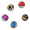 Poke Ball Jibbitz Charms - 5 Pack MULTI-COLOUR view