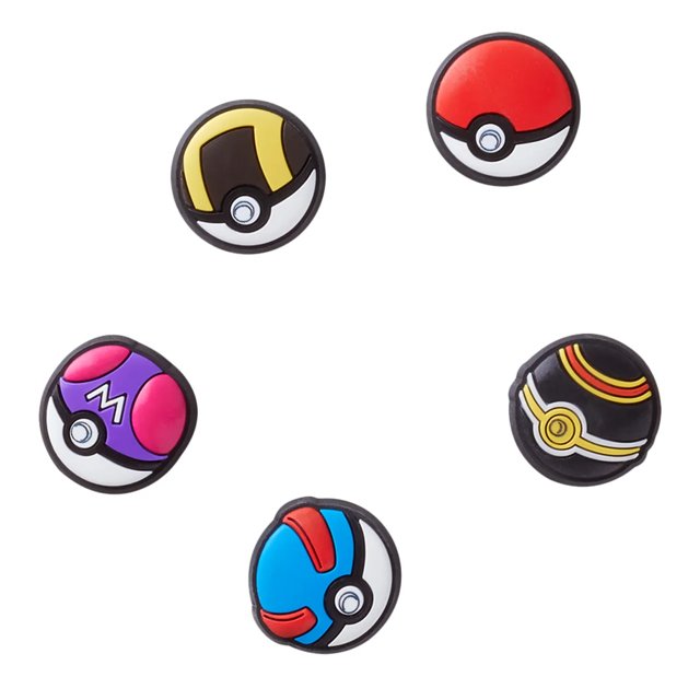Poke Ball Jibbitz Charms - 5 Pack