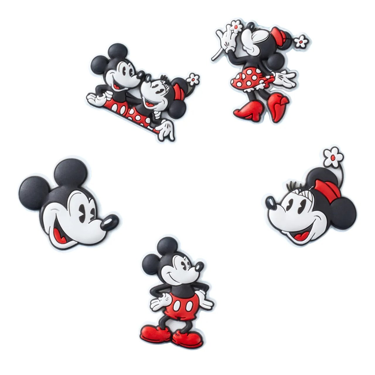 Mickey and Minnie Jibbitz Charms - 5 Pack