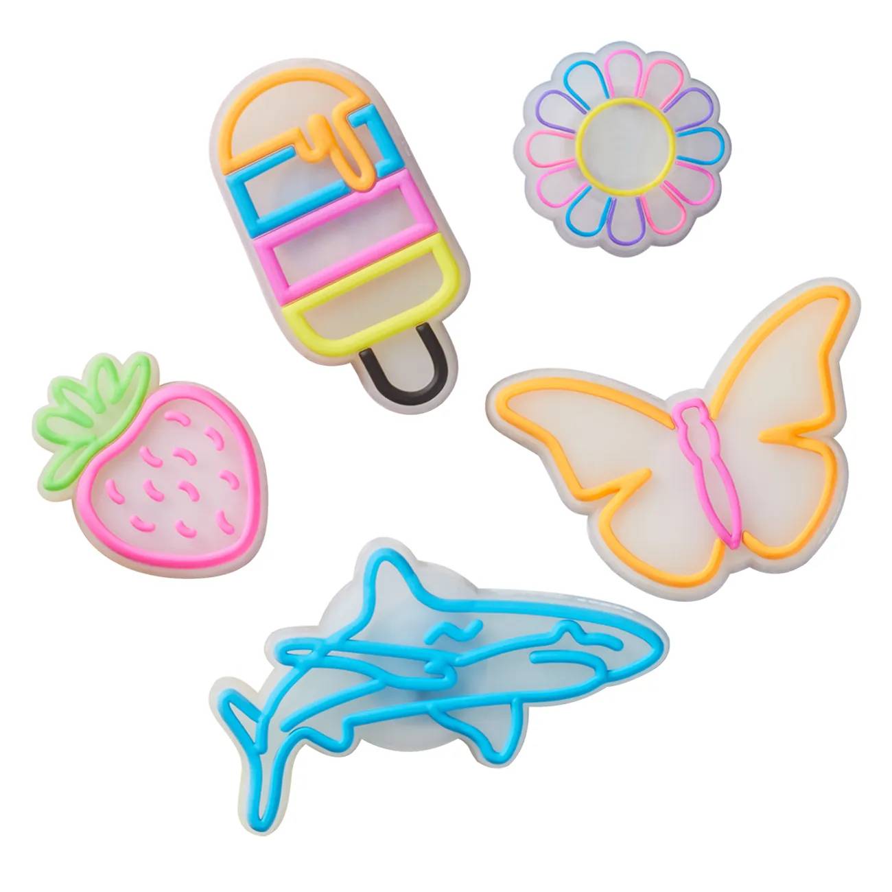 Crocs Lights Up Summer JIbbitz Charms - 5 Pack