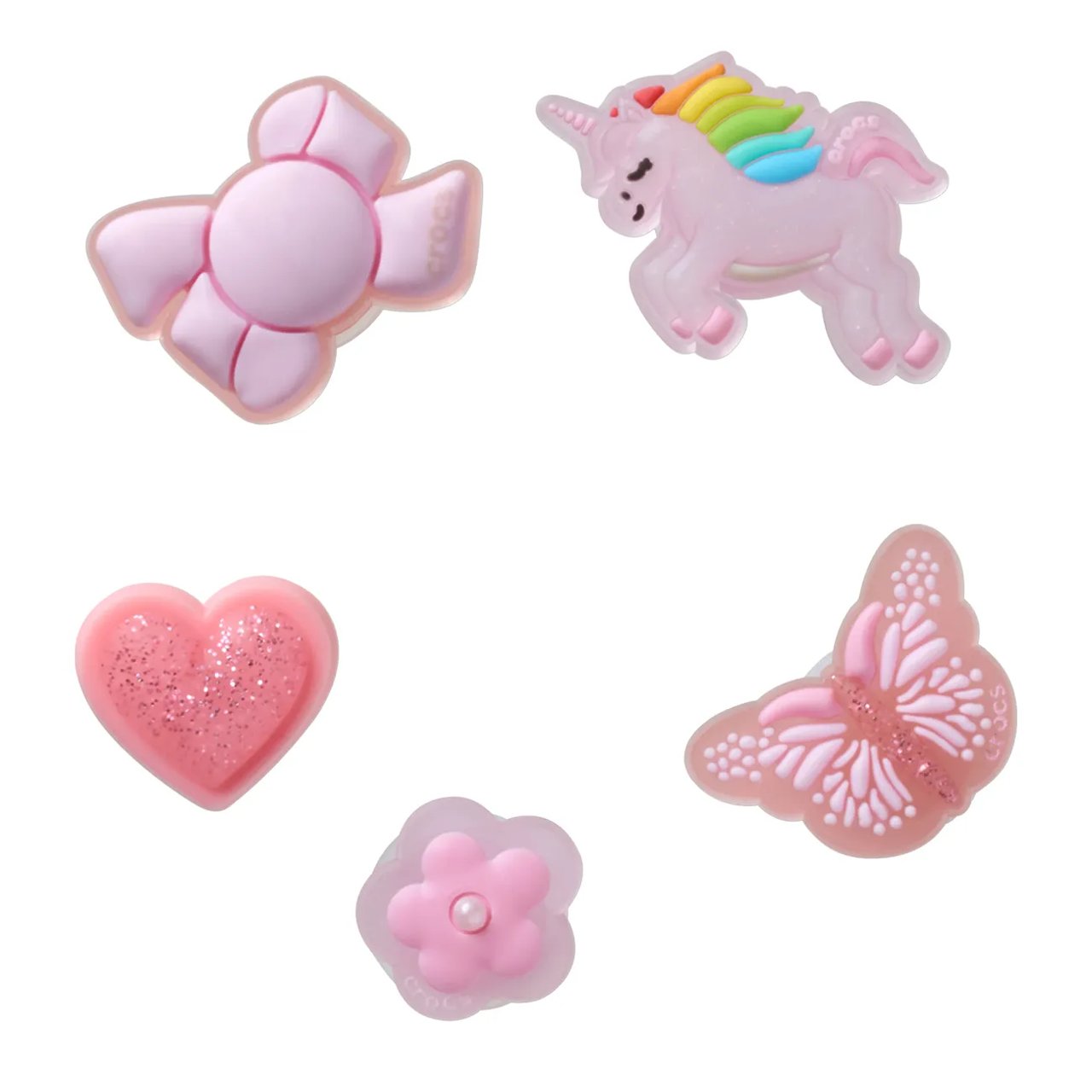 Tiny Girl Favourites Jibbitz Charms - 5 Pack