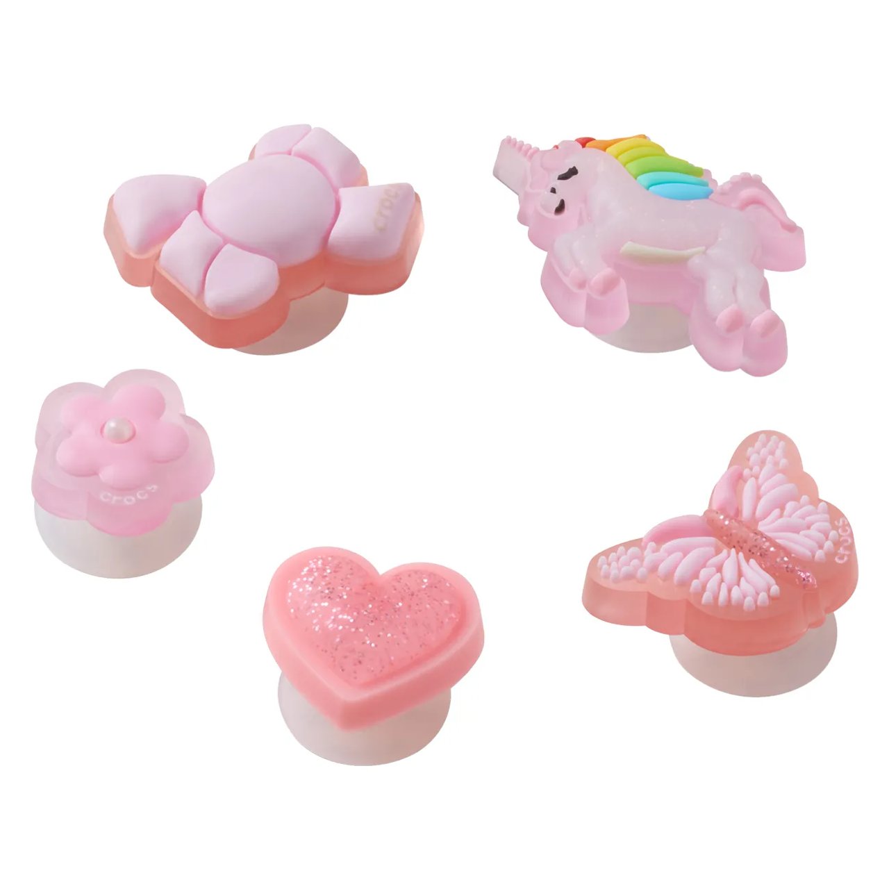 Tiny Girl Favourites Jibbitz Charms - 5 Pack