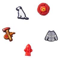 Tiny Firetruck Jibbitz Charms - 5 Pack MULTI-COLOUR view