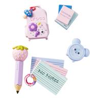 Girly Back To School Jibbitz Charms - 5 Pack MULTI-COLOUR view