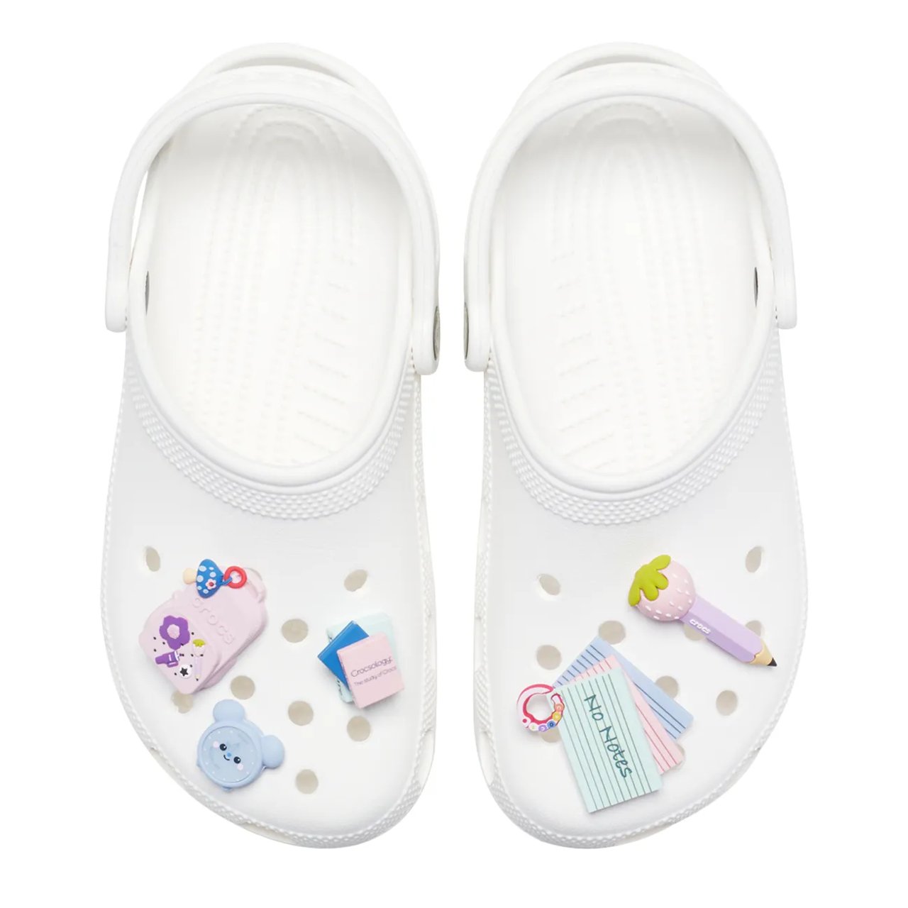 Girly Back To School Jibbitz Charms - 5 Pack