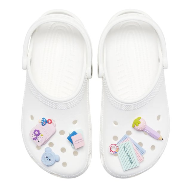 Girly Back To School Jibbitz Charms - 5 Pack