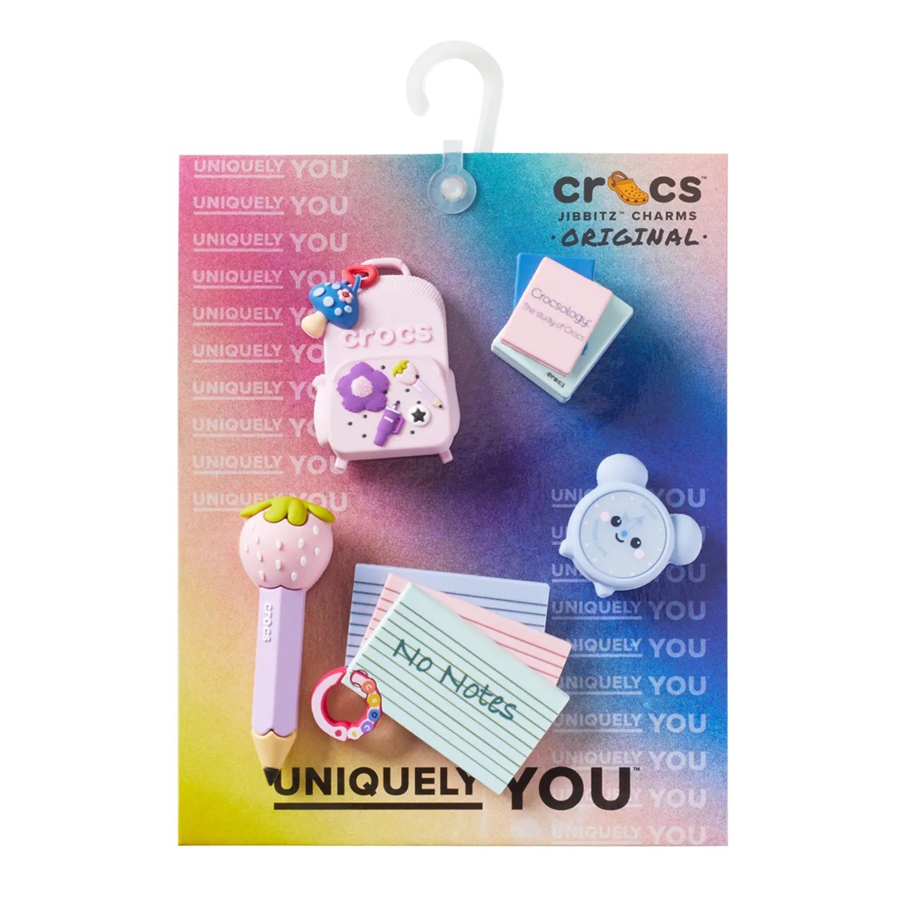 Girly Back To School Jibbitz Charms - 5 Pack