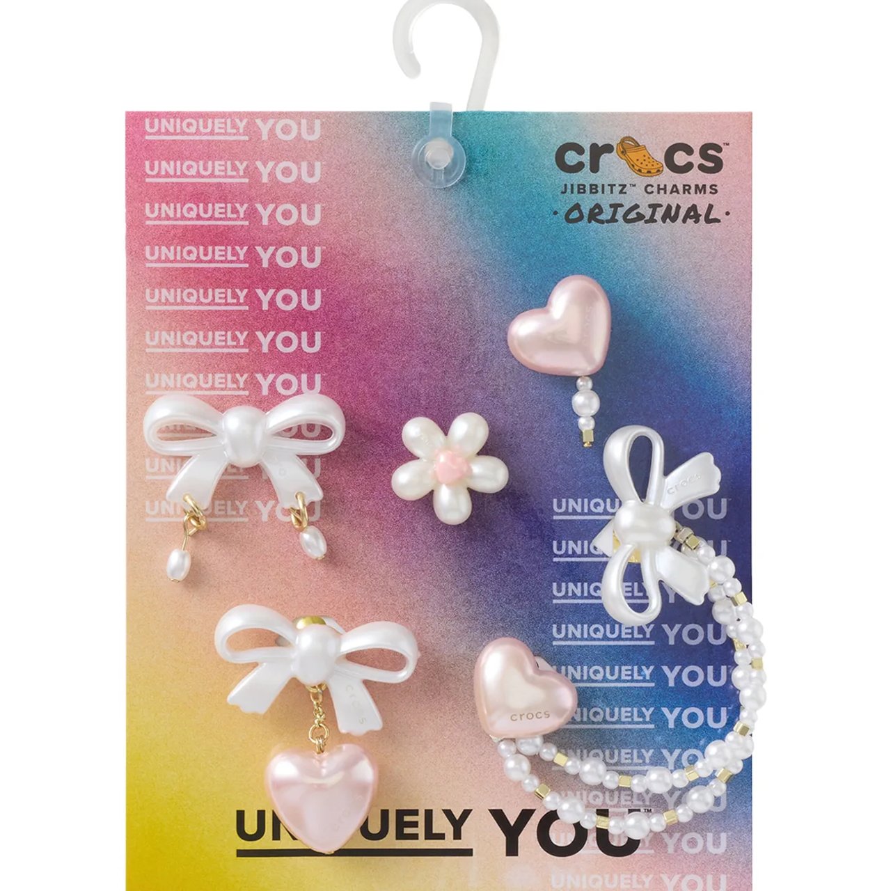 Jibbitz Bow And Pink Hearts 5-Pack