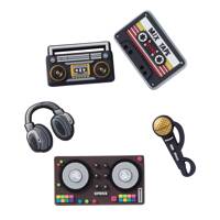 Mic Drop Summer Jibbitz Charms - 5 Pack MULTI-COLOUR view