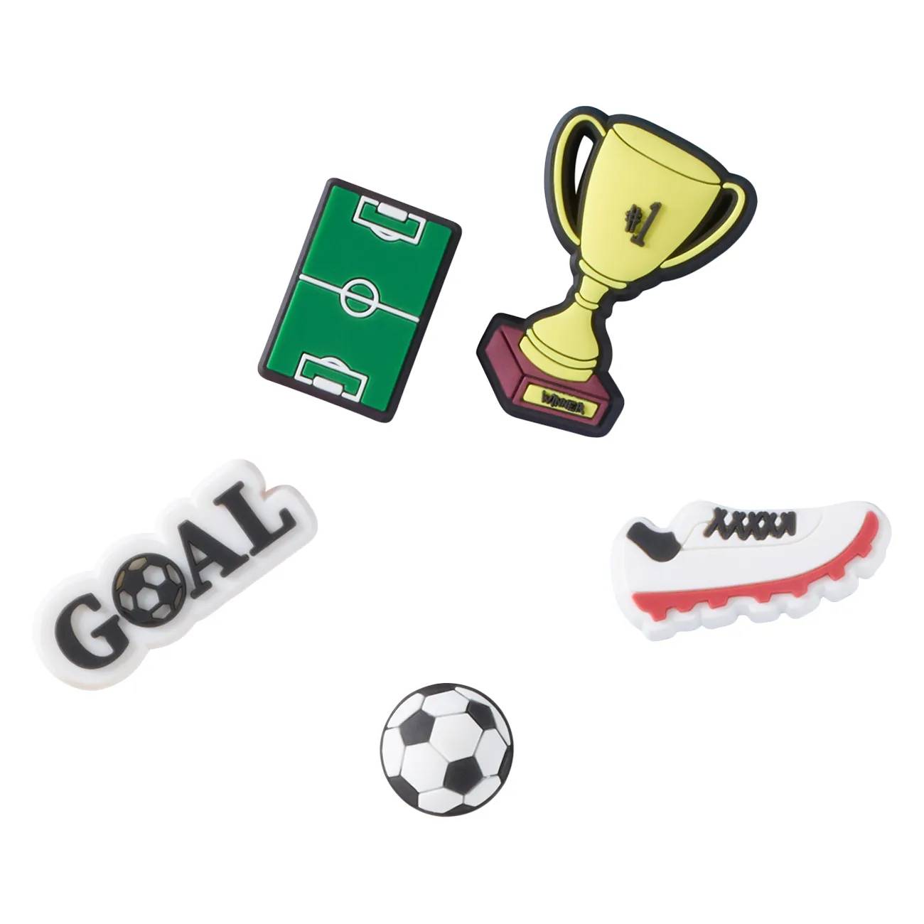 Crocs Soccer Star Jibbitz Charms 5 Pack