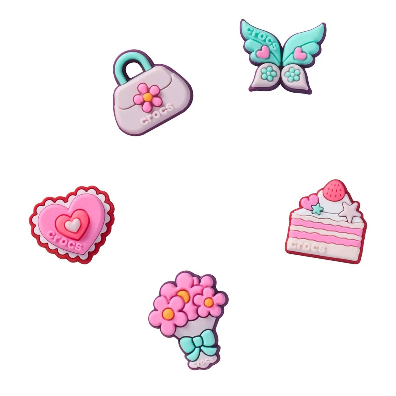 Crocs Jibbitz 5 Packs - Fashion Girly Charm