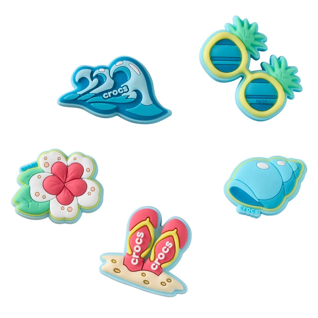 Jibbitz 5 Packs Beach Time Charm