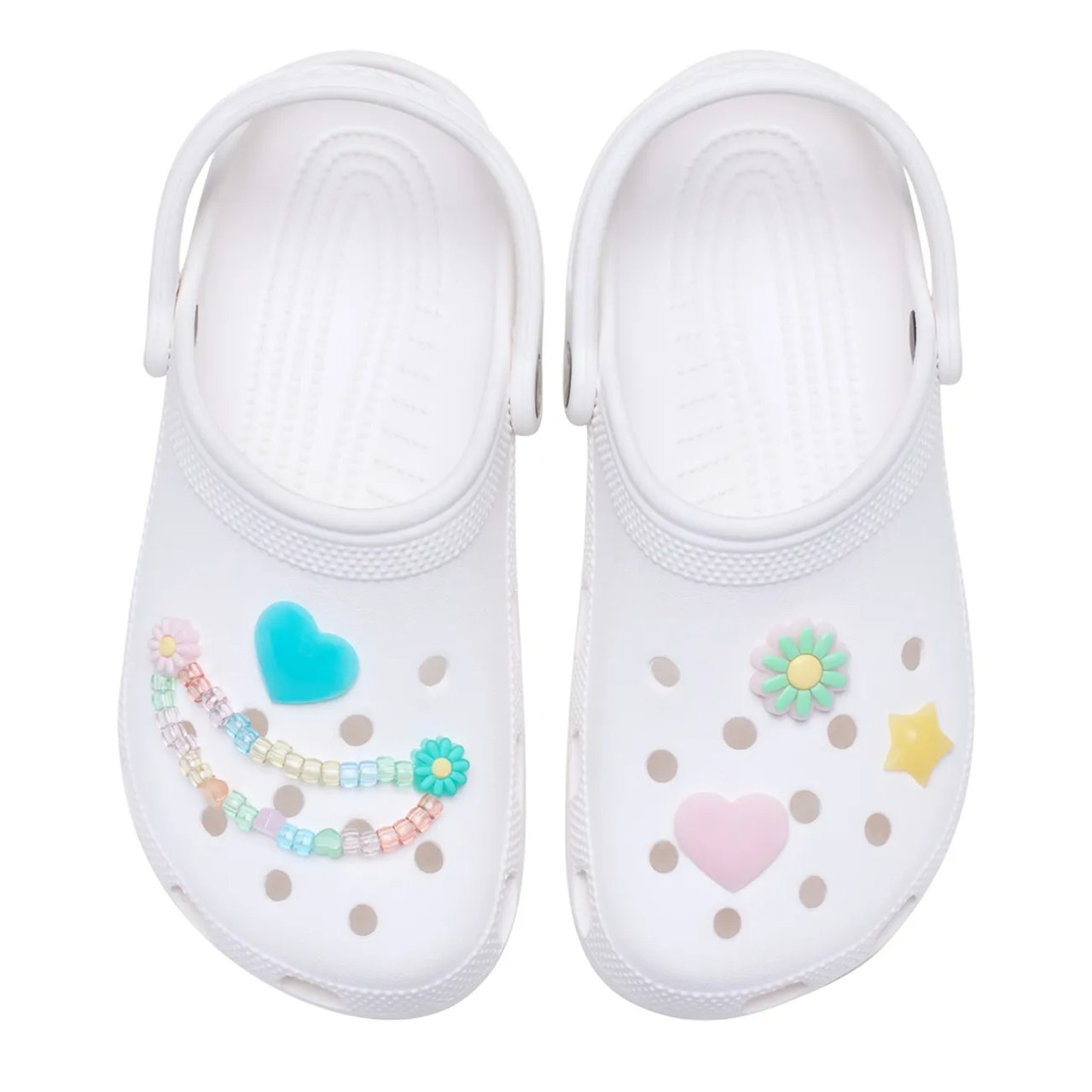 Festive Girls' Jibbitz Charms - 5 Pack