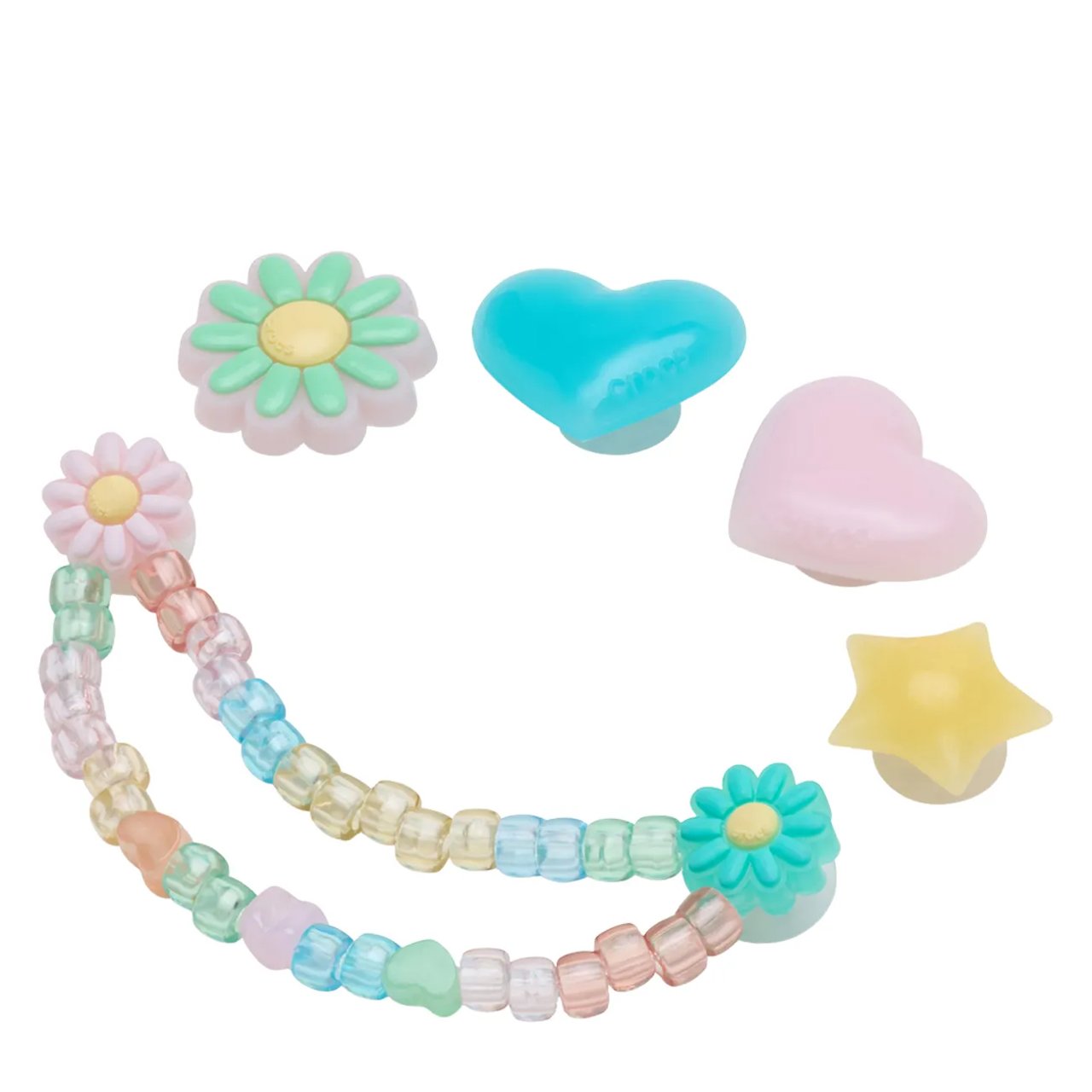 Festive Girls' Jibbitz Charms - 5 Pack