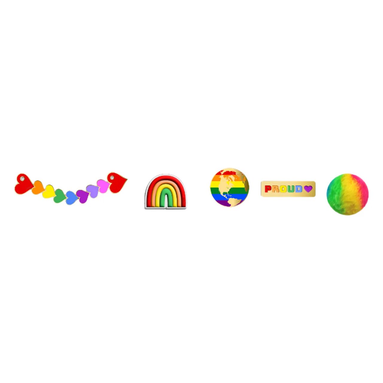 Pride Proud Jibbitz Set - 5 Pack