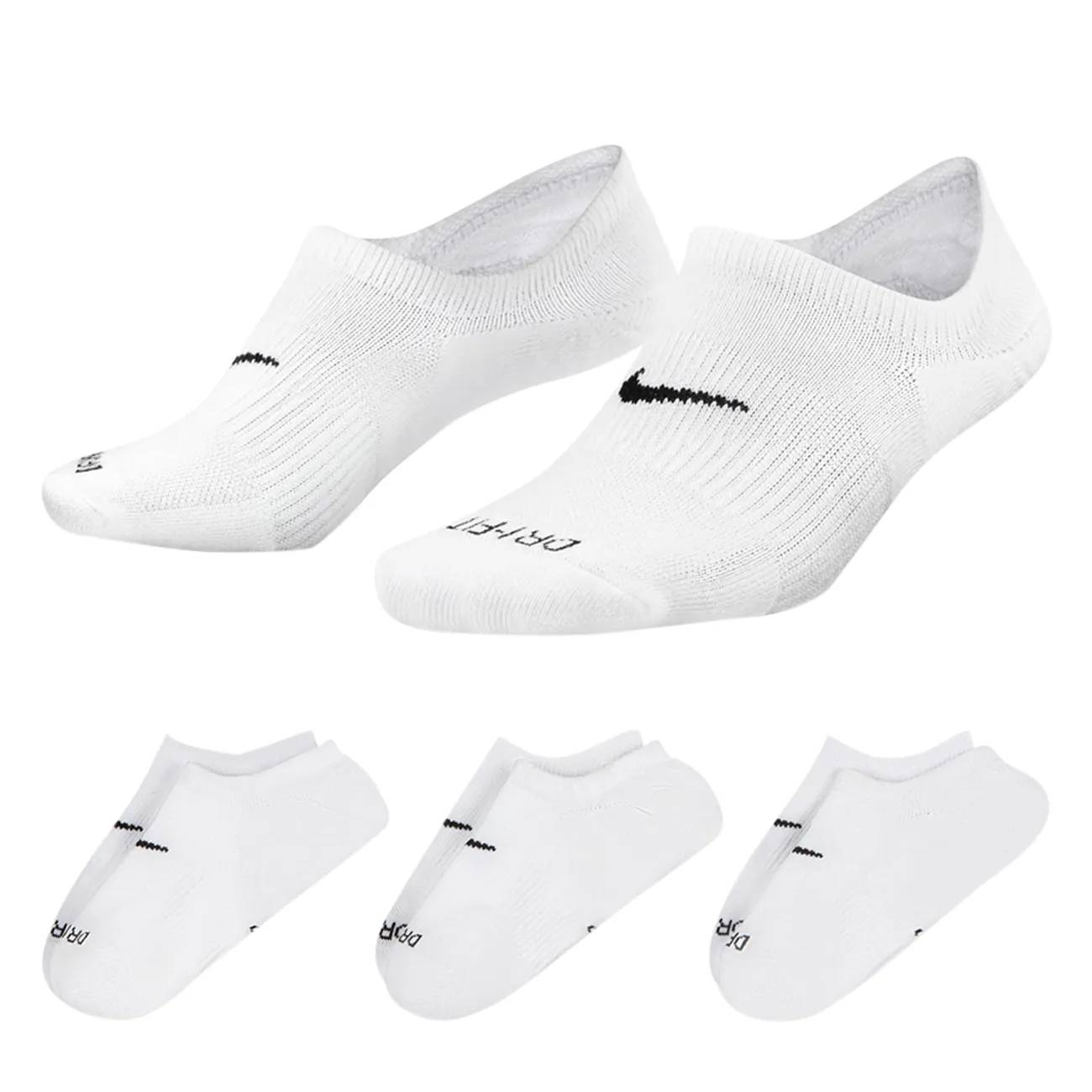Nike Women's 3-Pack Everyday Plus Cushioned No Show Socks