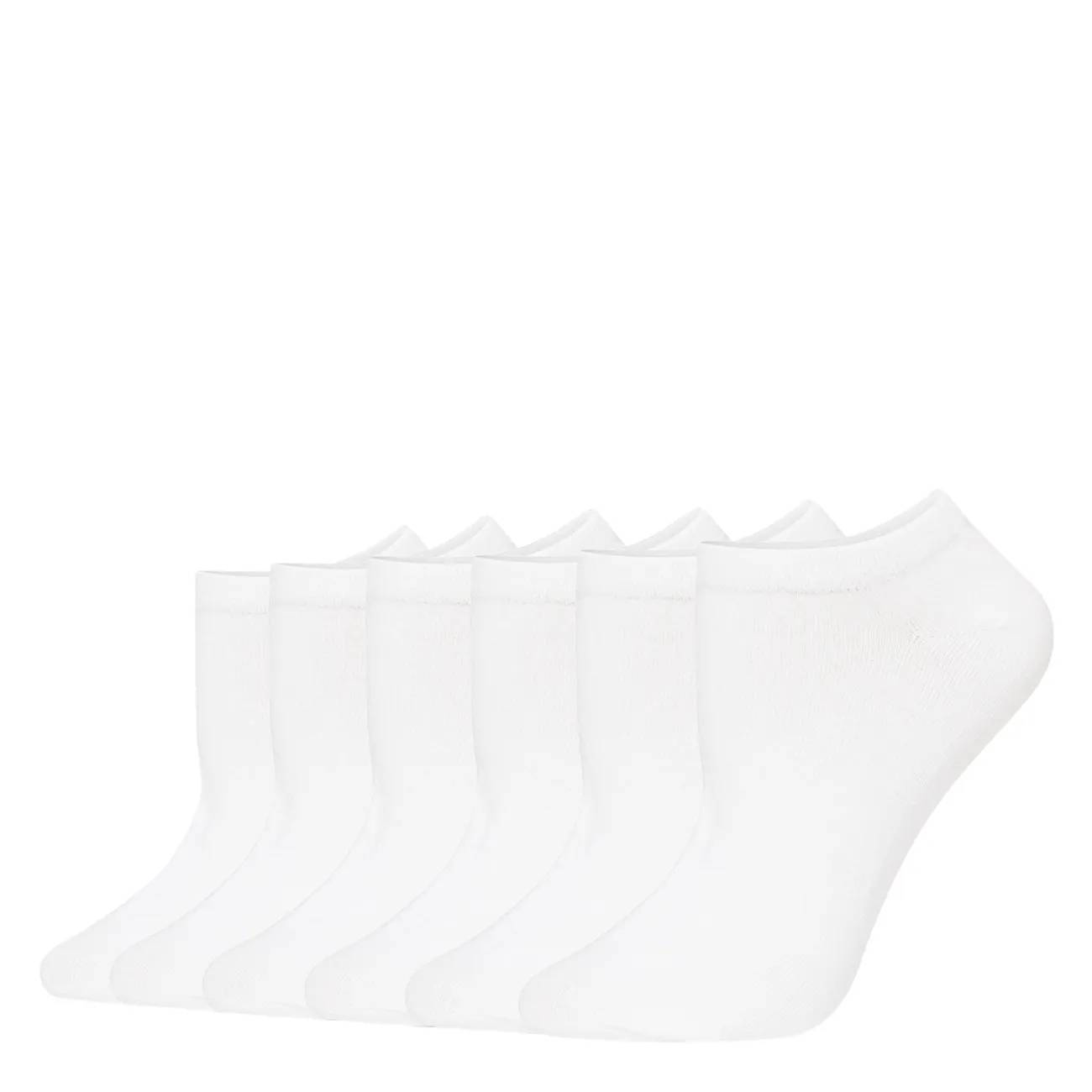 Hue Women's Cotton No Show Liner Socks -6  Pack