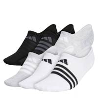 Women's Superlite No Show 6 Pack Socks White/Black view