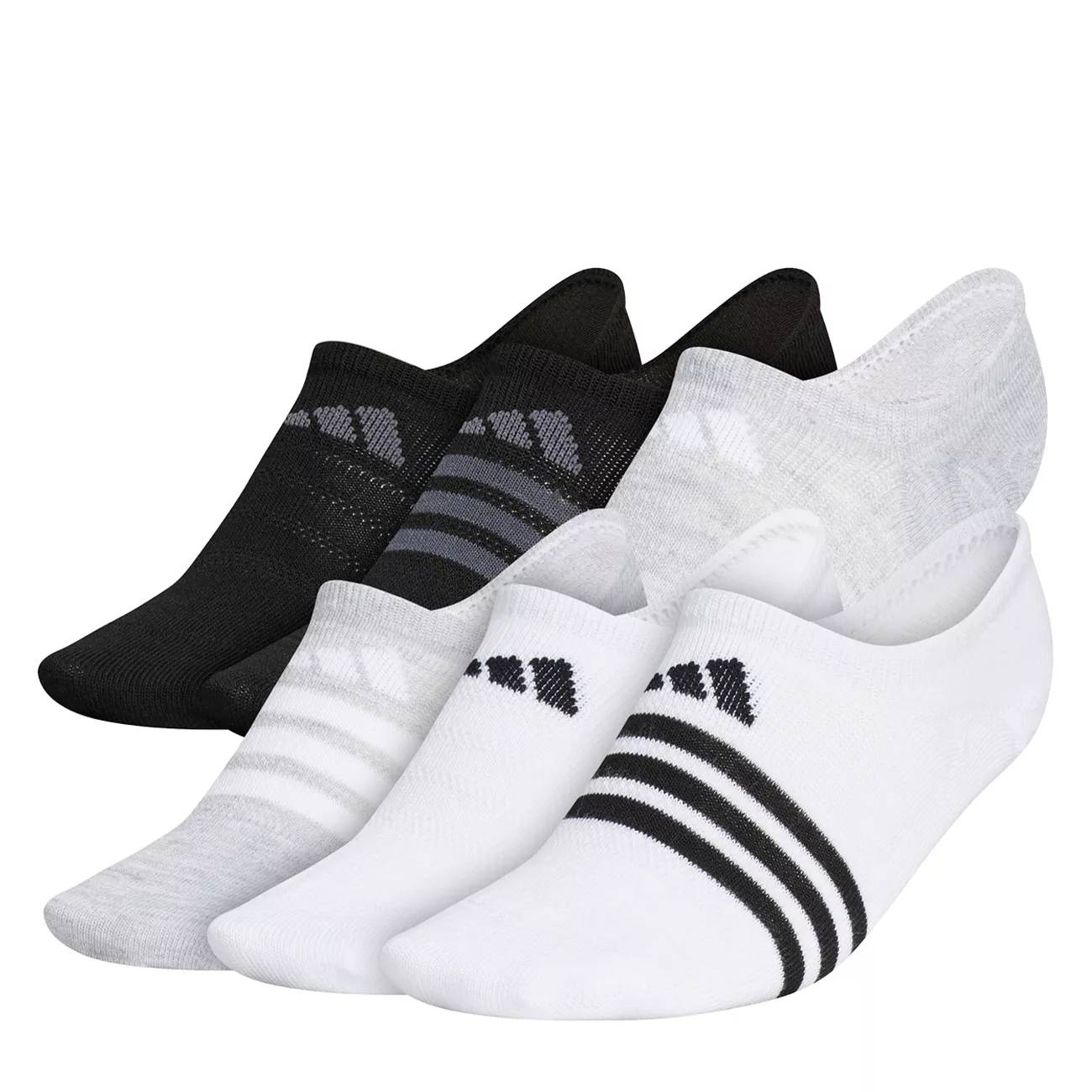 adidas Women's Superlite No Show 6 Pack Socks
