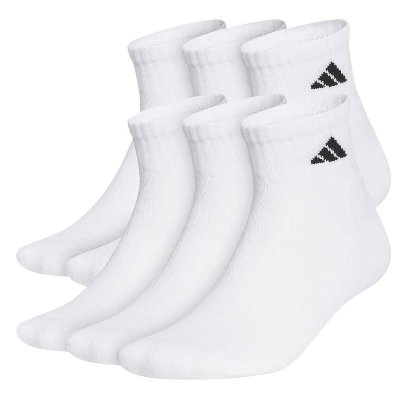 adidas Women's 6-Pack Cushioned Quarter Socks