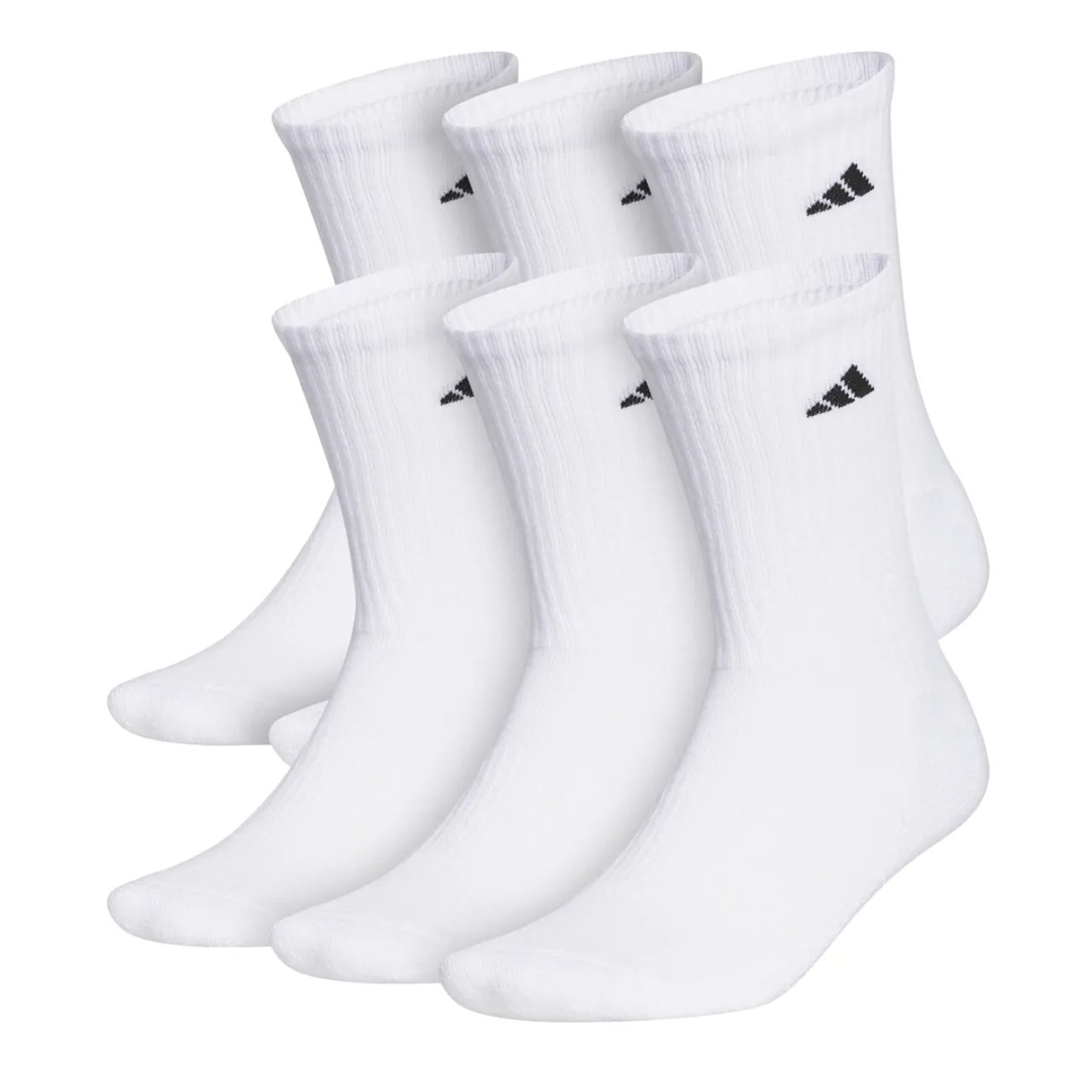 Women's Cushioned Crew Socks - 6 Pack