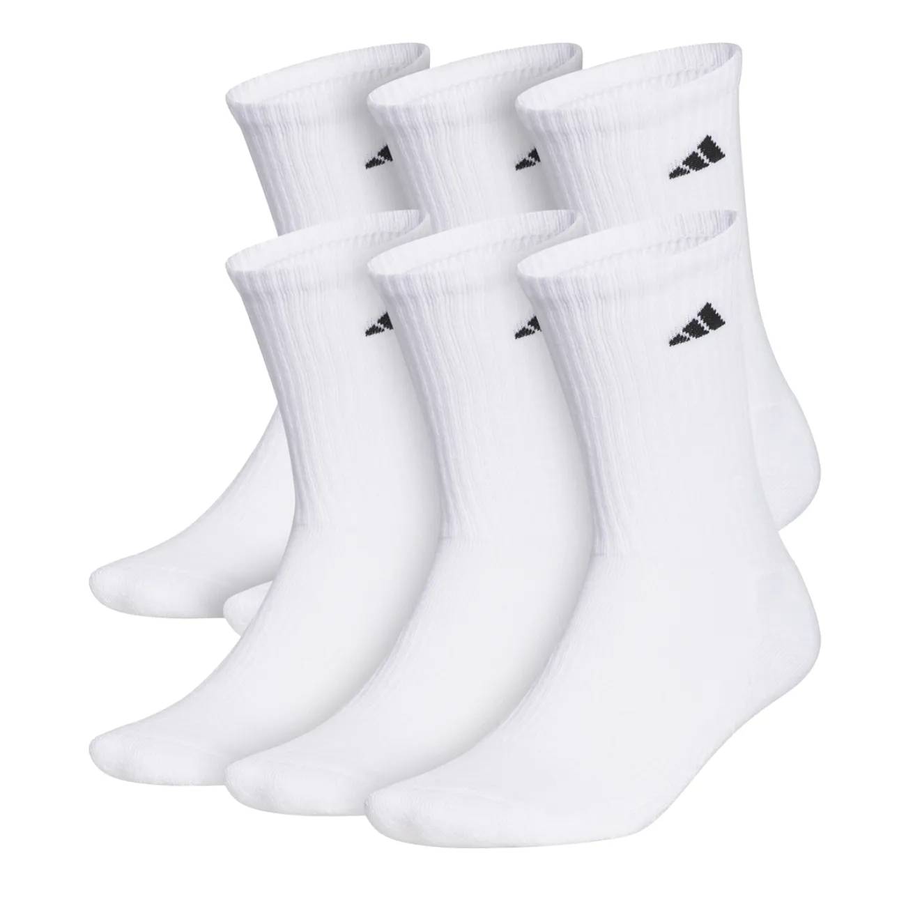 adidas Women's Cushioned Crew Socks - 6 Pack
