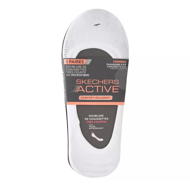 Women's 5-Pack Microfibre Superlow Liner Socks