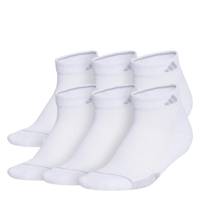 Women's 6PK Quarter Socks WHITE view