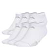 Women's 6PK No Show Socks WHITE view