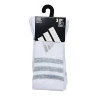 Womens' Cushioned 3 Pack Crew Socks WHITE/GREY view