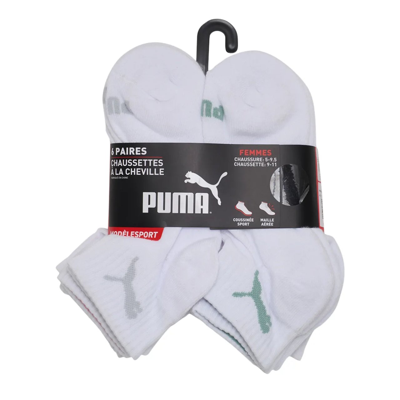 Women's Quarter Crew Socks - 6PK