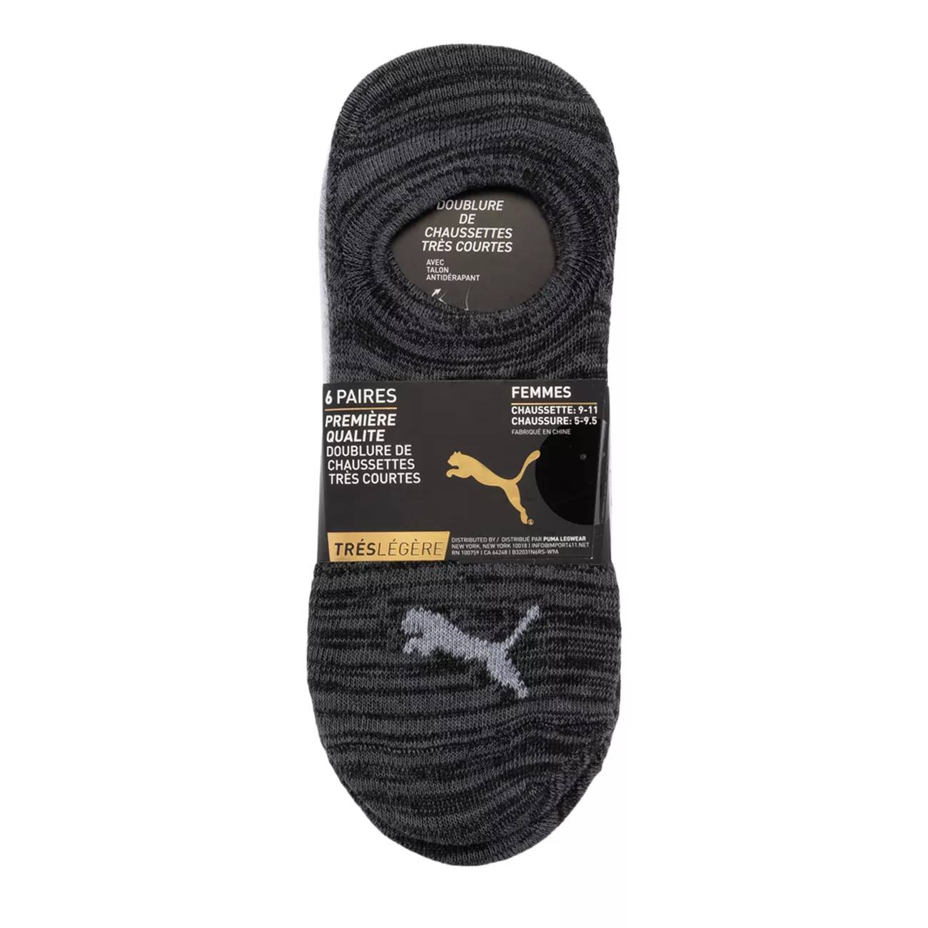 PUMA Women's 6-Pack No Show Socks
